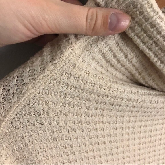 We The Free For Free People Beige Kitty Knit Thermal Size Medium - Picture 16 of 16